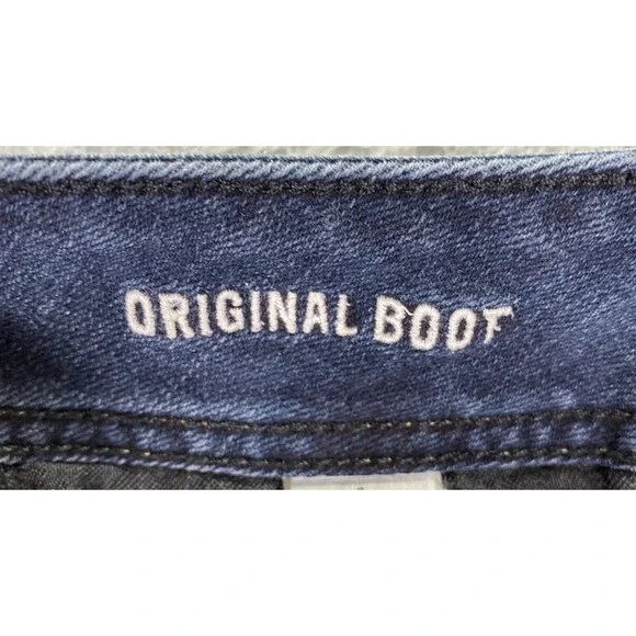 American Eagle Jeans Womens 4 Original Boot Cut Mid Rise Dark Wash Y2K Denim - Picture 3 of 14